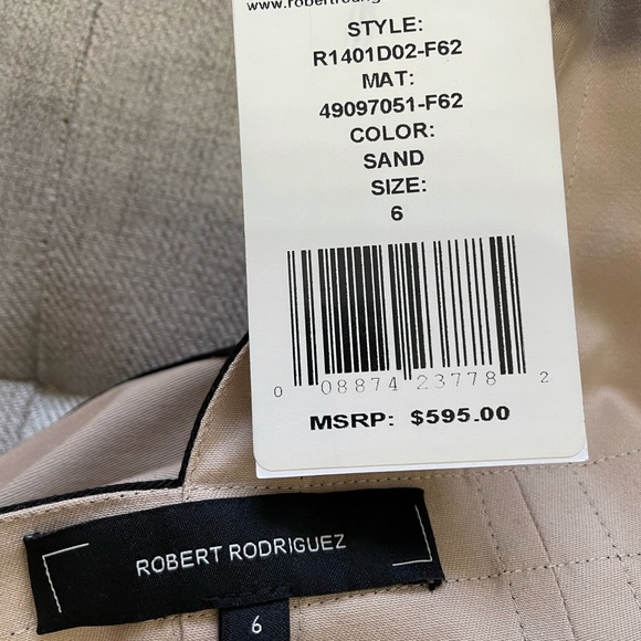 NWT Robert Rodriguez Party Mini Backless Dress - Picture 6 of 6